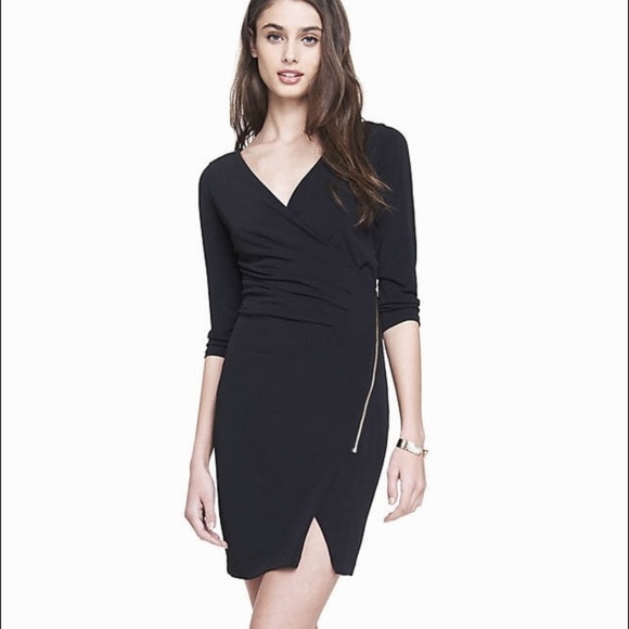 Express Dresses & Skirts - NEW Express Asymmetric Zipper Cocktail Dress